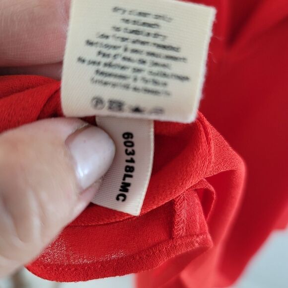 L'agence lightweight red crepe halter dress - Picture 2 of 10